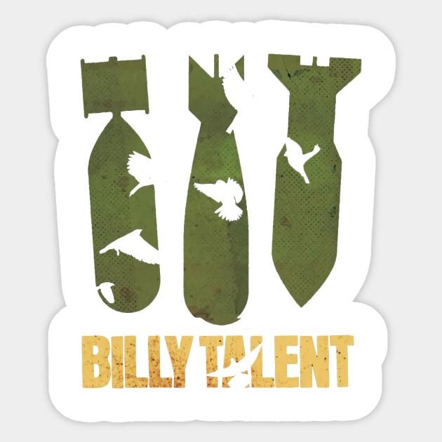 Billy Talent Sticker by chloewilder.xyz